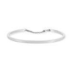 Bracelet jonc argent 925 17cm - vue 1
