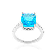 Bague argent 925 pierres imitation et zirconias