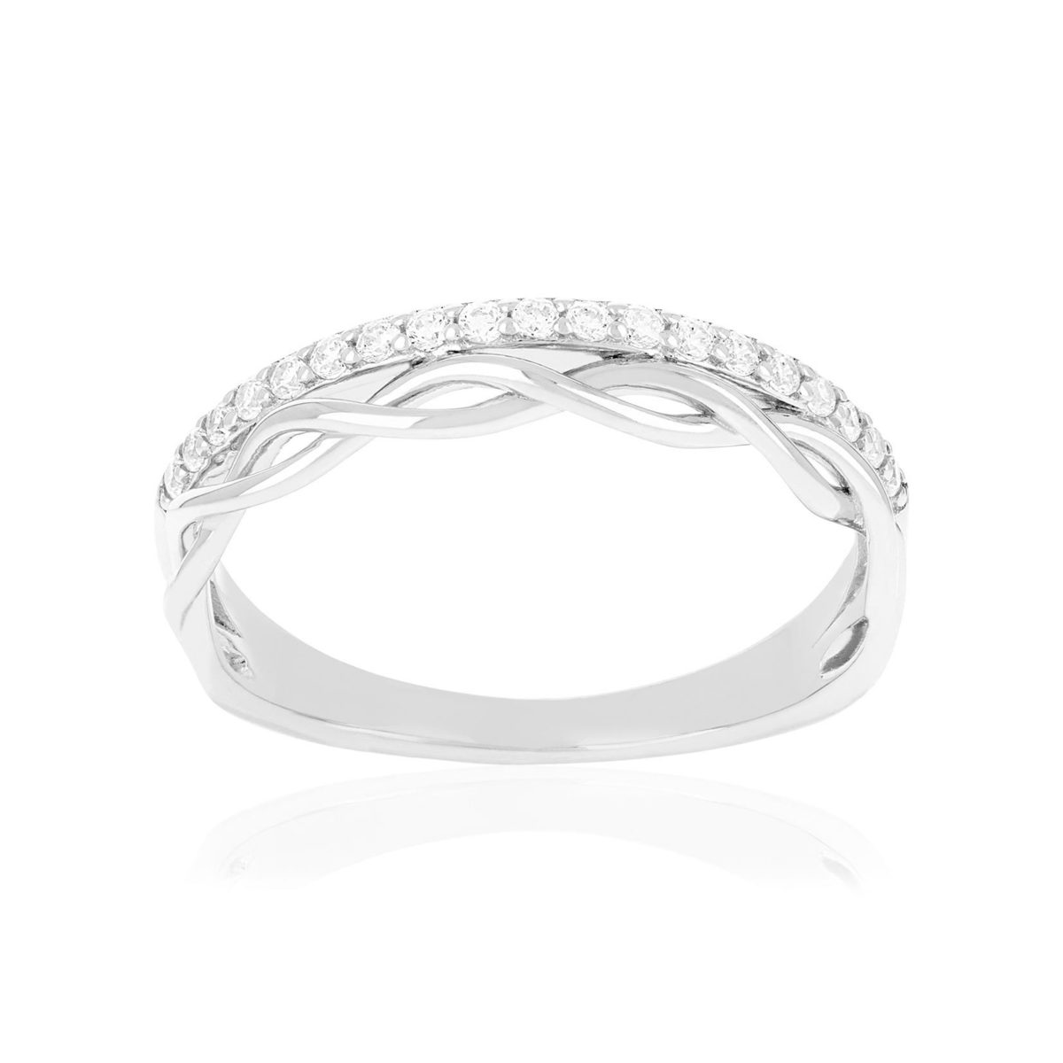 Bague argent 925 et zirconias