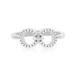 Bague argent 925 et zirconias - vue 3