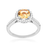 Bague argent 925 zirconias fumé et blanc - vue 1