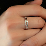 Bague argent 925 - vue porté 1