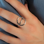 Bague argent 925 - vue porté 1