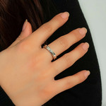 Bague argent 925 - vue porté 1