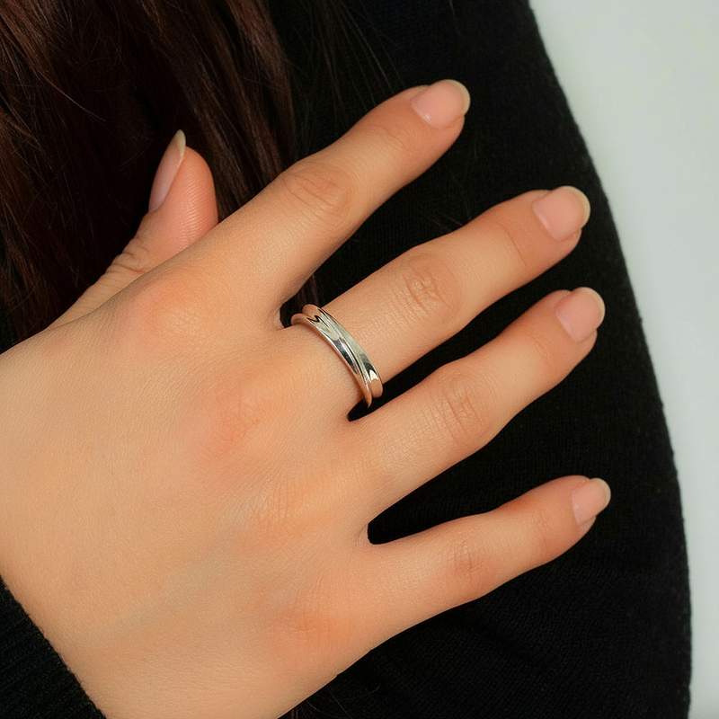 Bague argent 925 - vue porté 1