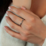 Bague argent 925 - vue porté 1