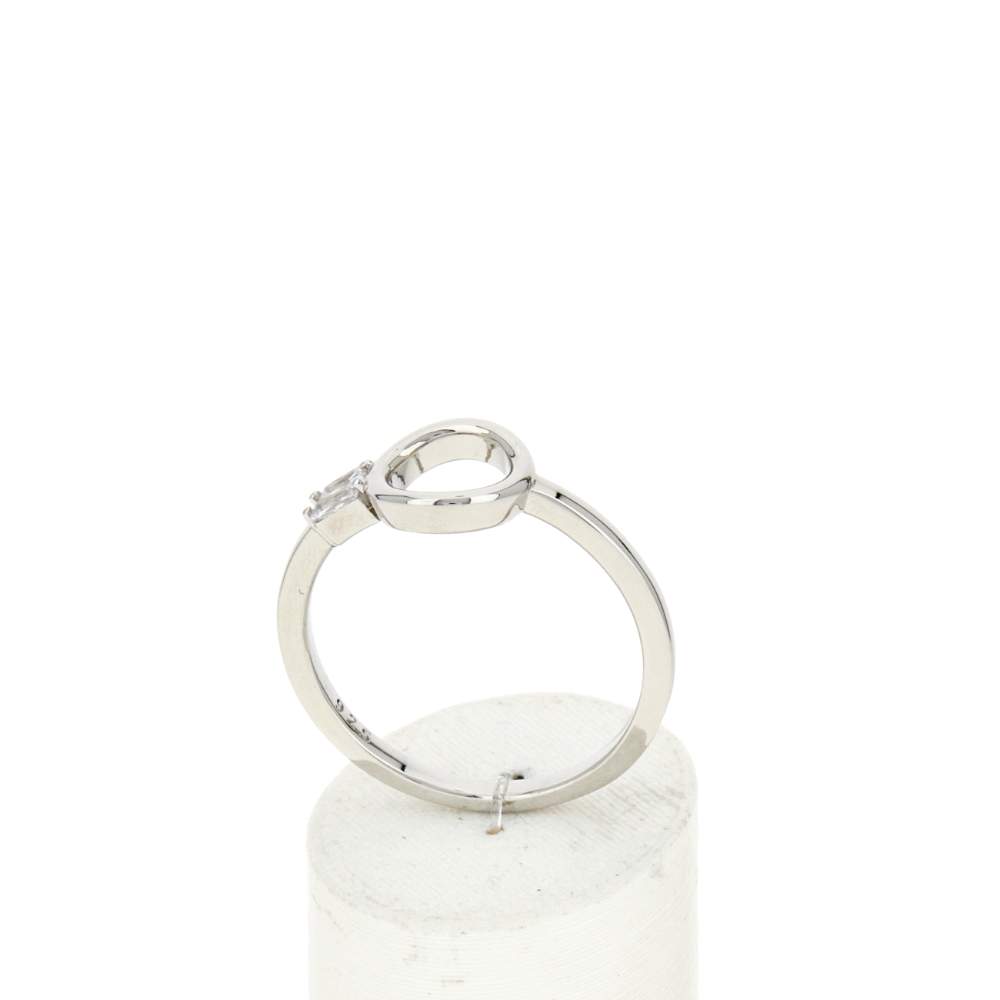 Bague argent 925 et zirconias - vue 2