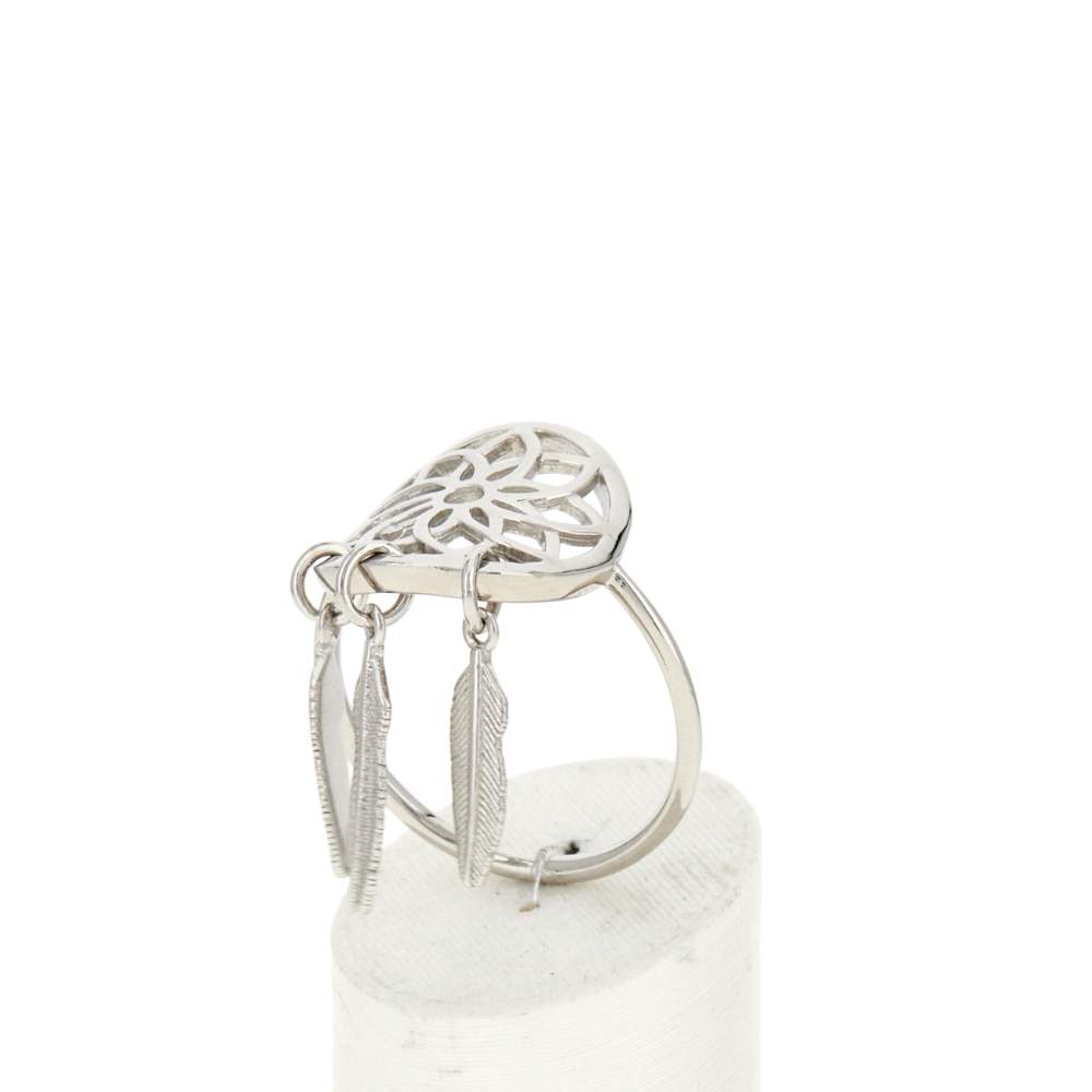 Bague argent 925 motif attrape rêve - vue 3