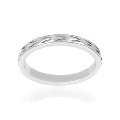 Bague argent 925 et zirconias - vue 1
