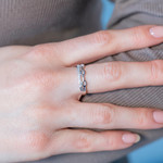 925 zilver en zirkonia ring - gedragen 1 bekijken