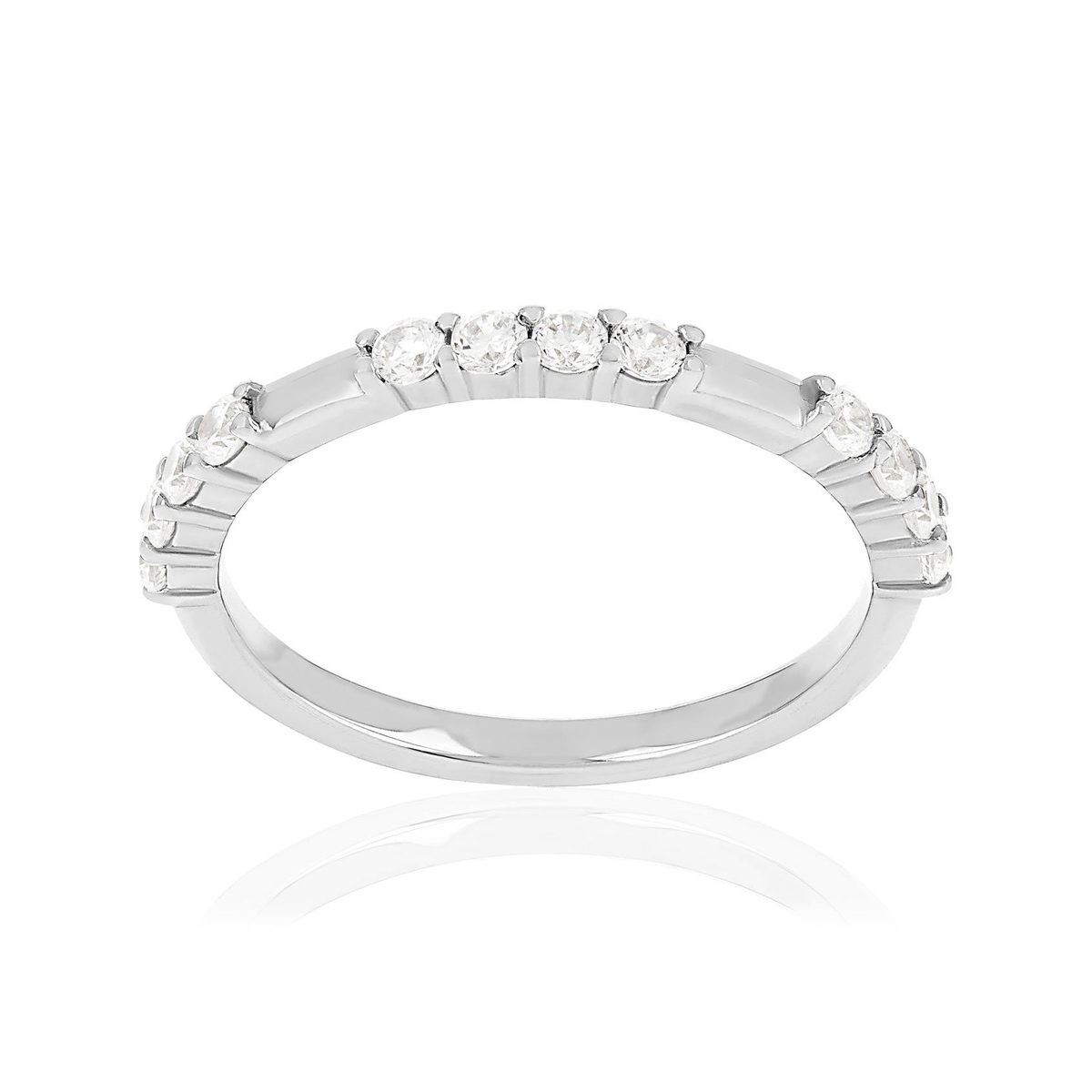 Bague argent 925 et zirconias