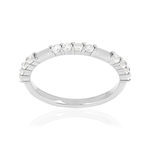 Bague argent 925 et zirconias - vue 1