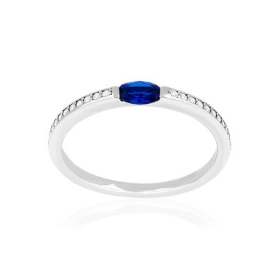 Bague argent 925 pierres imitation et zirconias