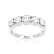 Bague argent 925 et zirconias