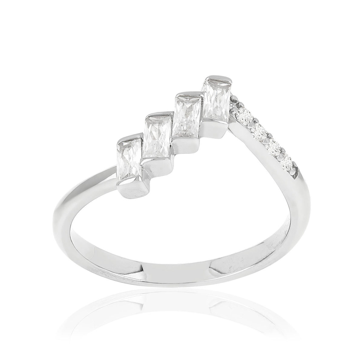 Bague argent 925 et zirconias