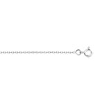 Chaine maille forçat gold 750 white 50 cm - view D1