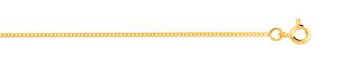 Chaîne or 750 jaune maille gourmette 45 cm