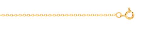Chaîne or 750 jaune maille forçat 45 cm