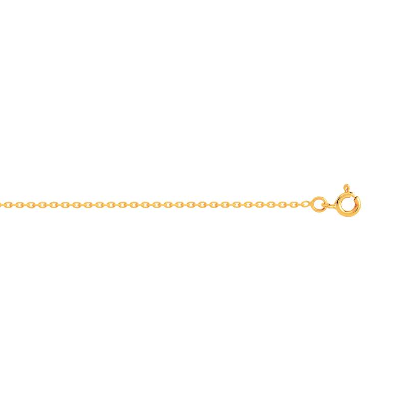 750 geelgouden ketting met forçat-schakels, 50 cm - afbeelding 1