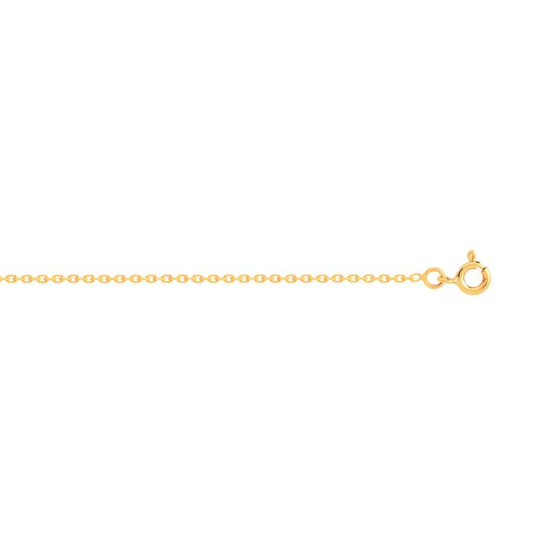 Chaine or 750 jaune maille forçat 40 cm - vue 1