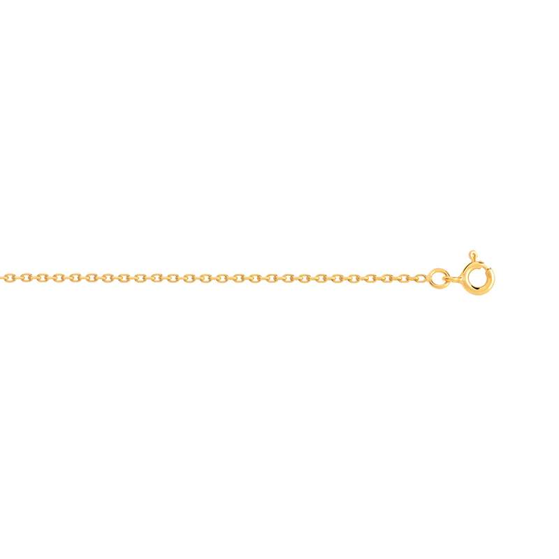 Chaine or 750 jaune massif maille forçat 40 cm - vue 1