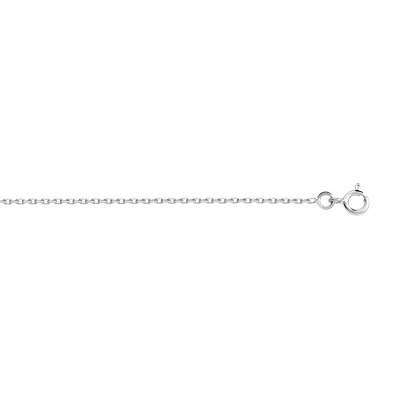 Gold 750 white chain 45 cm