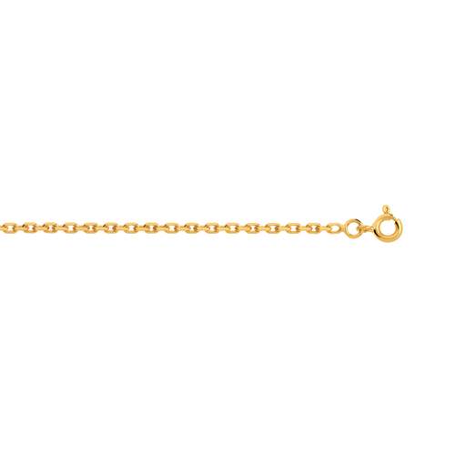 Chaîne or 750 jaune maille forçat 45 cm