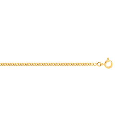 750 geelgouden krulketting 50 cm
