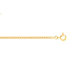 Chaîne maille gourmette or 750 jaune 50 cm - vue D1