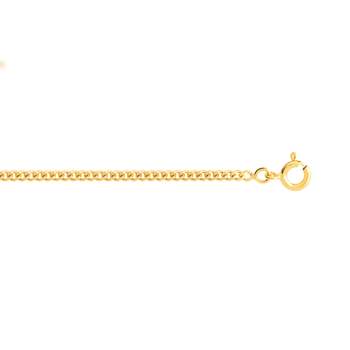 Chaîne maille gourmette or 750 jaune 50 cm