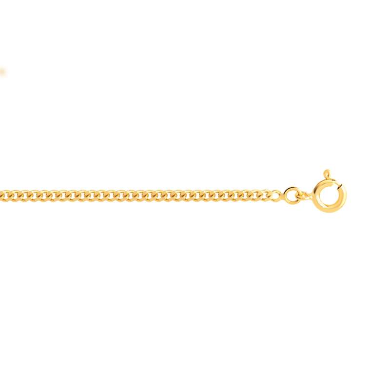 Chaîne maille gourmette or 750 jaune 50 cm - vue D1