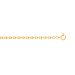 750 geelgouden ketting met forçat-schakels, 45 cm - afbeelding 1