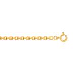 750 yellow gold forçat chain 45 cm - view D1