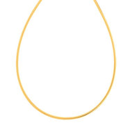 Collier maille oméga or 750 2 tons 42 cm