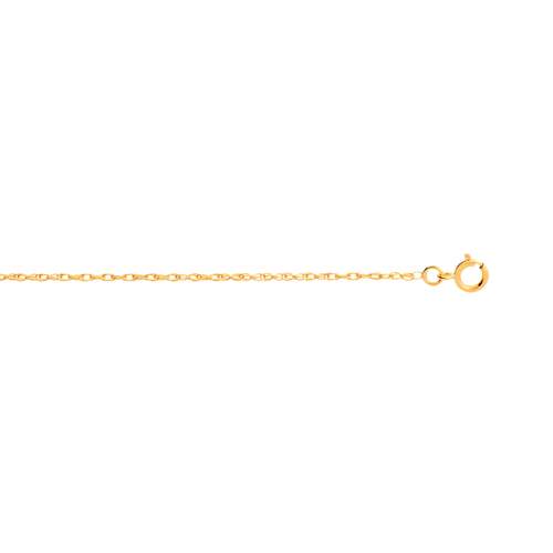 Chaîne or 750 jaune maille torsadée 40 cm
