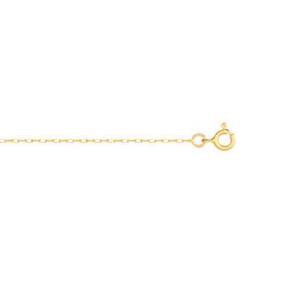 Chaîne or 750 jaune maille forçat 45 cm - vue D1