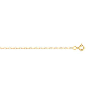 Chaîne or 750 jaune maille forçat 50 cm - vue 1