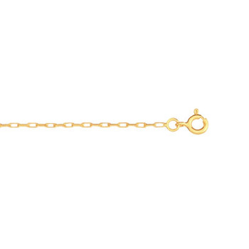 750 yellow gold forçat chain 50 cm
