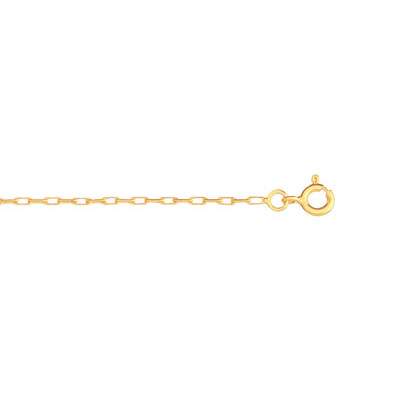 Chaîne or 750 jaune maille forçat 50 cm - vue D1