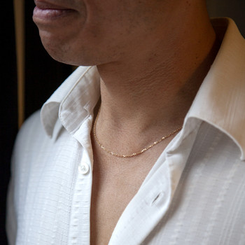 750 yellow gold forçat chain 50 cm