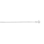 750 witgouden ketting met palmbladmotief, 40 cm - afbeelding 1