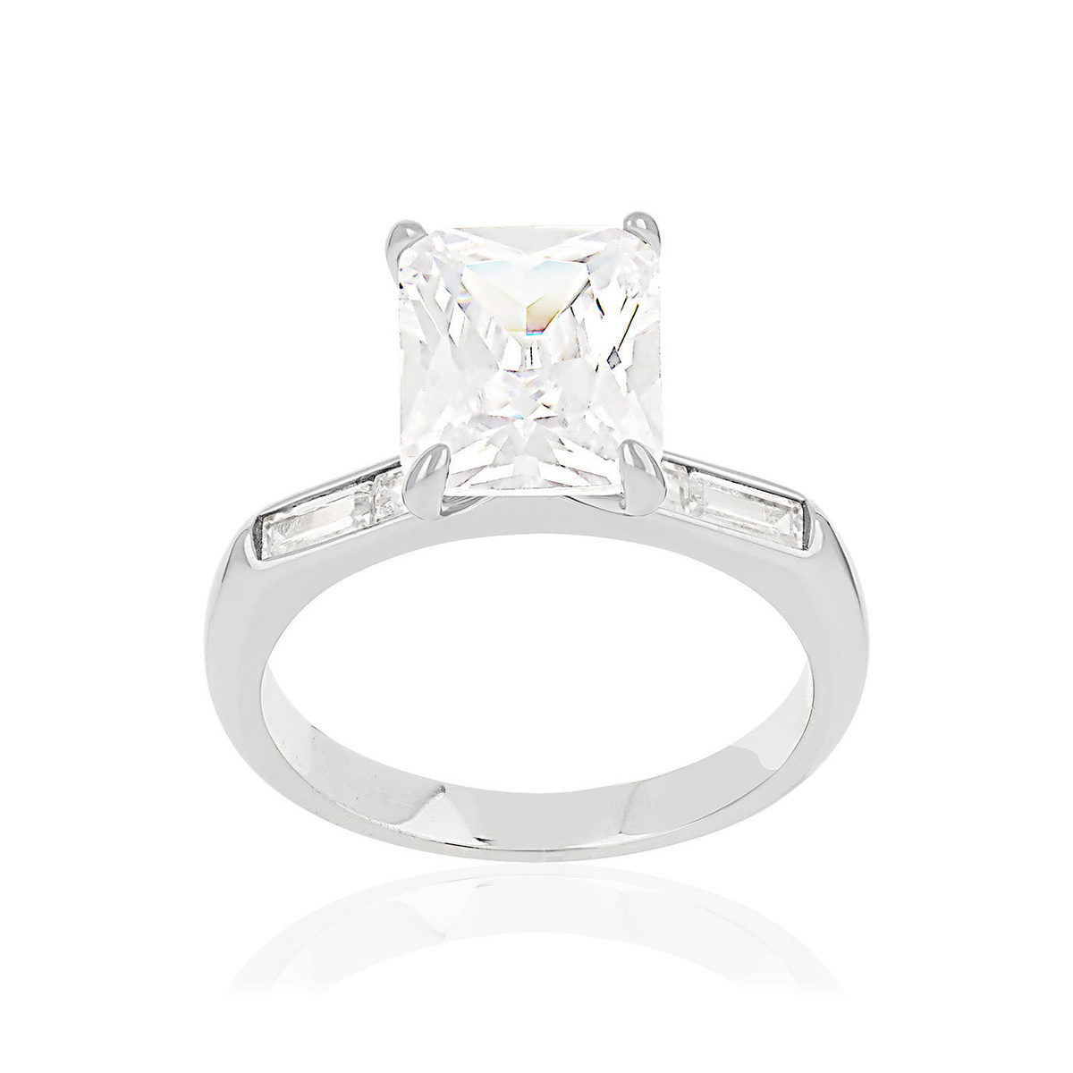 Bague argent 925 et zirconias