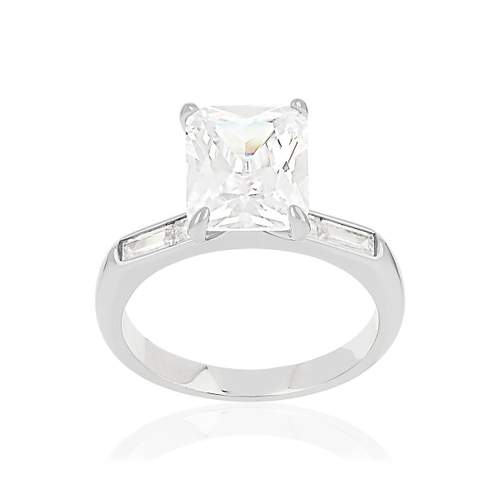 Bague argent 925 et zirconias