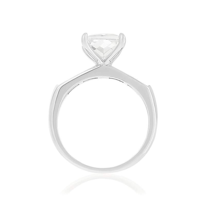 Bague argent 925 et zirconias - vue 2