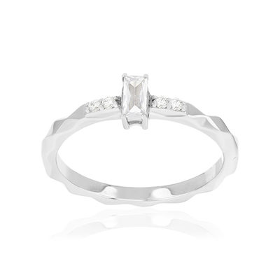 Bague argent 925 et zirconias