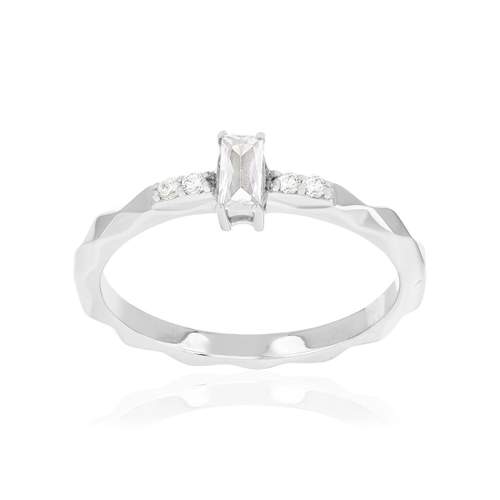 Bague argent 925 et zirconias