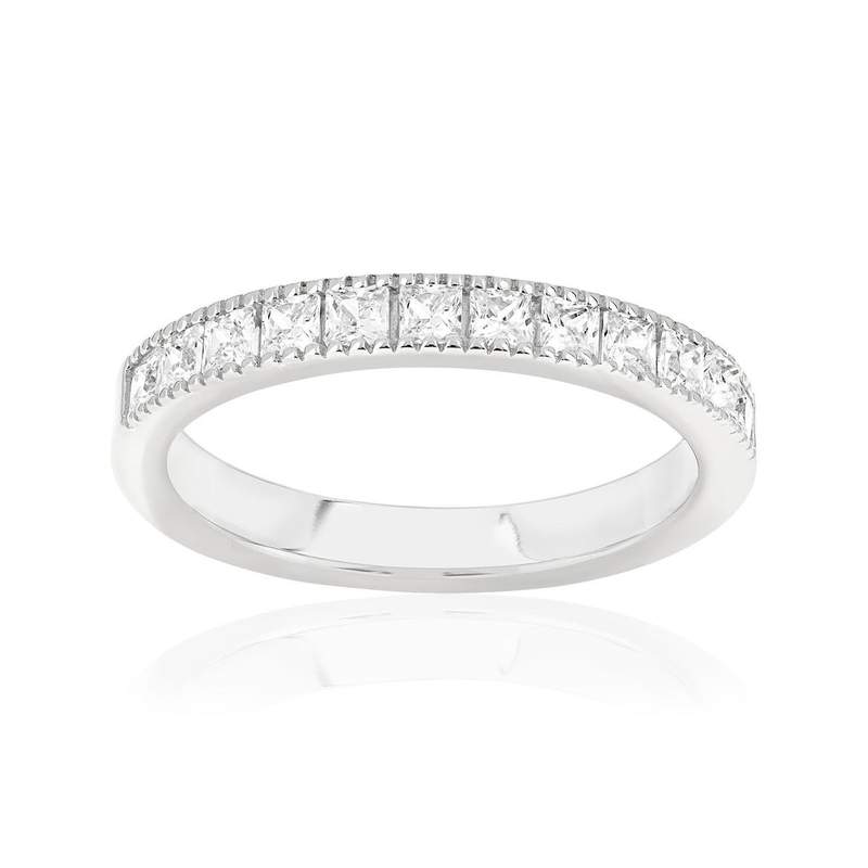 Bague argent 925 et zirconias - vue 1