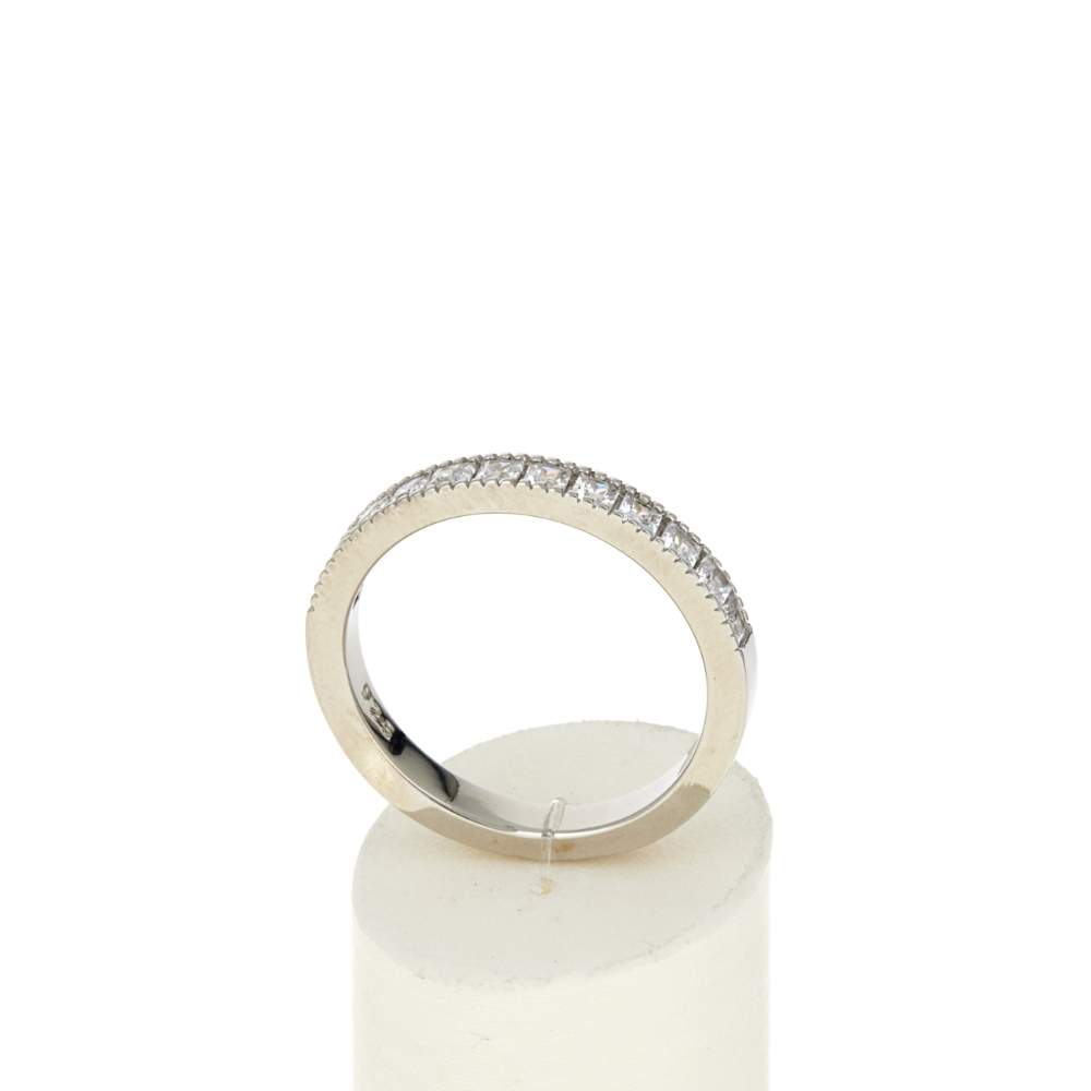 Bague argent 925 et zirconias - vue 2
