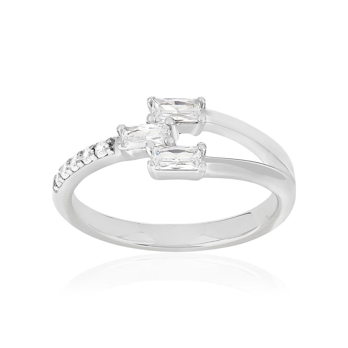 Bague argent 925 et zirconias