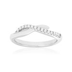 Bague argent 925 et zirconias - vue 1